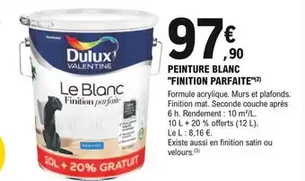 E.Leclerc Brico Peinture blanc offre