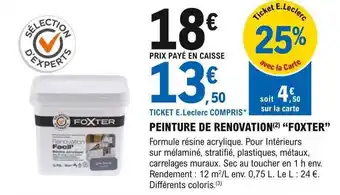 E.Leclerc Brico Peinture de renovation offre