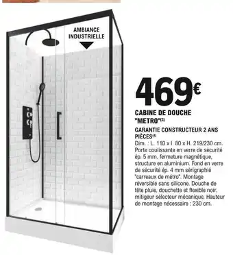 E.Leclerc Brico Cabine de douche offre