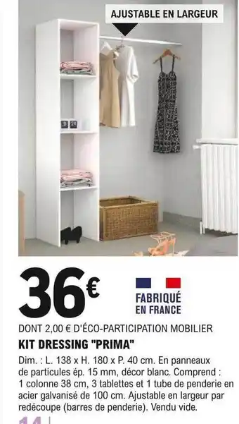 E.Leclerc Brico Kit dressing offre