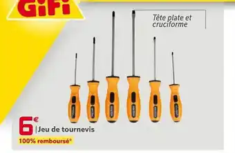 Gifi Jeu de tournevis offre
