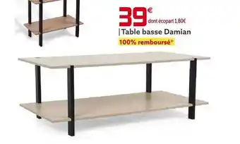 Gifi Table basse damian offre