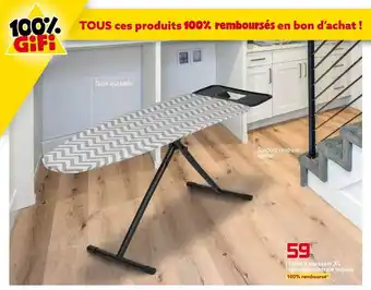 Gifi Table à repasser xl spéciale centrale vapeur offre