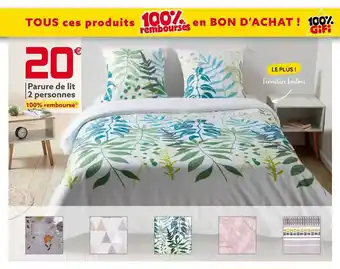 Gifi Parure de lit 2 personnes offre