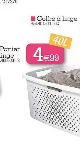 Kandy Panier linge offre