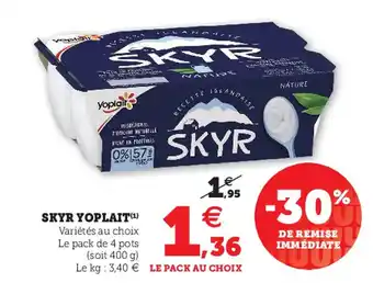 Super U Skyr yoplait offre