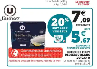 Coeur de filet de merlu blanc du cap u
