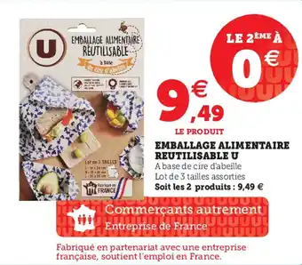 Super U Emballage alimentaire reutilisable u offre