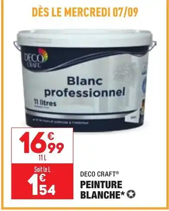 ALDI Deco Craft Peinture Blanche offre