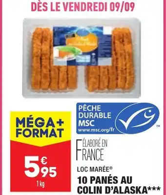 ALDI 10 Panés au Colin D'Alaska offre