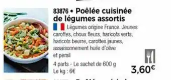 Poêlée Cuisinée De Légumes Assortis
