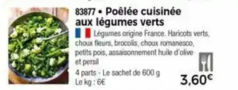 Thiriet Poêlée Cuisinée Aux Légumes Verts offre