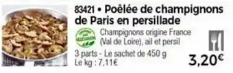 Thiriet Poêlée De Champignons offre