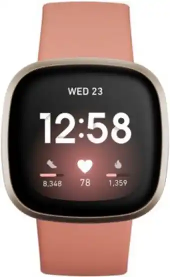Boulanger Montre sport fitbit versa 3 or et argile offre