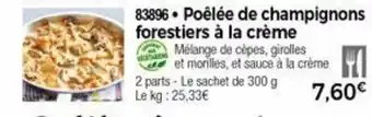 Thiriet Poêlée De Champignons Forestiers à La Crème offre