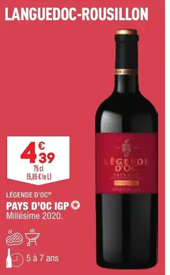 Légende D'Oc Pays d'Oc IGP