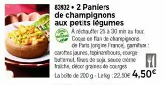Thiriet 2 Paniers De Champignons offre