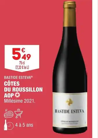 ALDI Bastide Esteva Côtes du Roussillon AOP offre