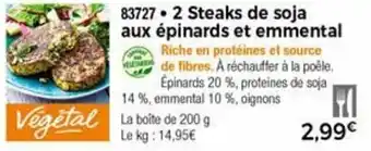 2 Steaks De Soja