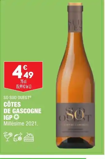 ALDI So Sud Quest Côtes de Gascogne IGP offre