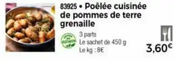 Thiriet Poêlée Cuisinée De Pommes De Terre Grenaille offre