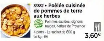 Thiriet Poêlée Cuisinée De Pommes De Terre Aux Herbes offre