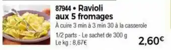 Thiriet Ravioli Aux 5 Fromages offre