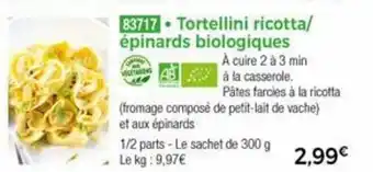 Thiriet Tortellini Ricotta offre