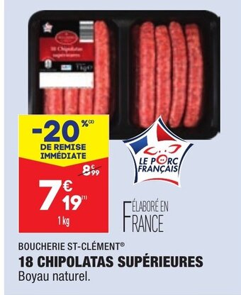 ALDI 18 Chipolatas Supérieures offre