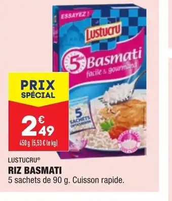 ALDI Lustucru Riz Basmati offre