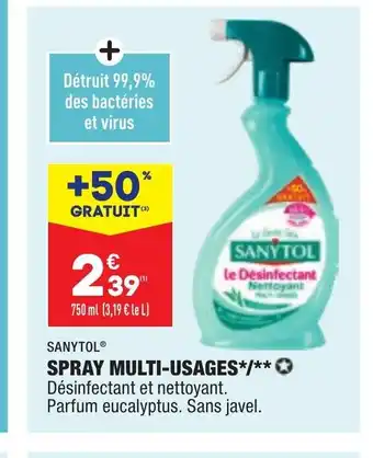 ALDI Sanytol Spray Multi-Usages offre