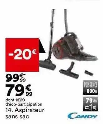 BUT Aspirateur sans sac candy offre