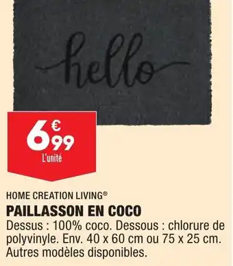 ALDI Paillasson en Coco offre