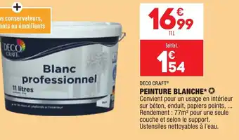 ALDI Deco Craft Peinture Blanche offre