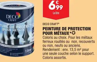 ALDI Deco Craft Peinture de Protection Pour Mètaux offre