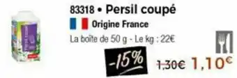 Thiriet Persil Coupé offre