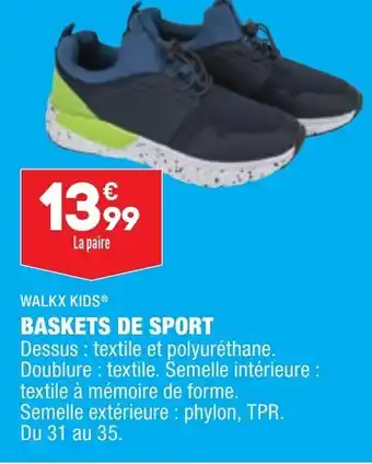 ALDI Baskets de Sport offre