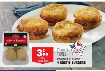 ALDI 4 Röstis Burgers offre