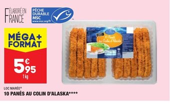 ALDI 10 Panés au Colin D'Alaska offre