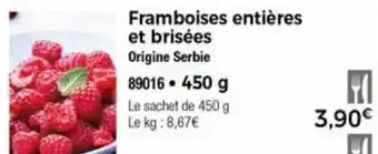 Framboises Entières Et Brisées