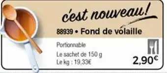 Thiriet Fond De Volaille offre