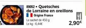 Thiriet Quetsches De Lorraine En Oreillons offre