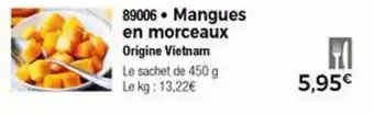 Thiriet Mangues En Morceaux offre