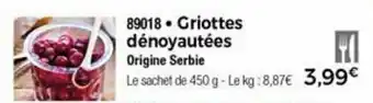 Thiriet Griottes Dénoyautées offre
