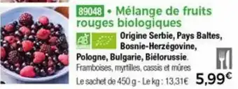 Thiriet Mélange De Fruits offre