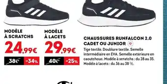 Sport 2000 Chaussures Runfalcon 2.0 Cadet Ou Junior offre