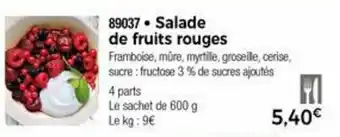 Thiriet Salade De Fruits Rouges offre