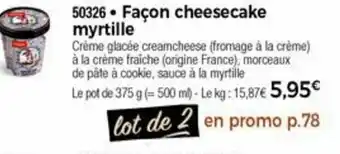 Façon Cheesecake Myrtille