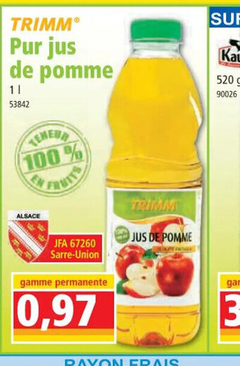 Norma Trimm Pur Jus de Pomme offre