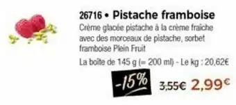 Thiriet Pistache Framboise offre